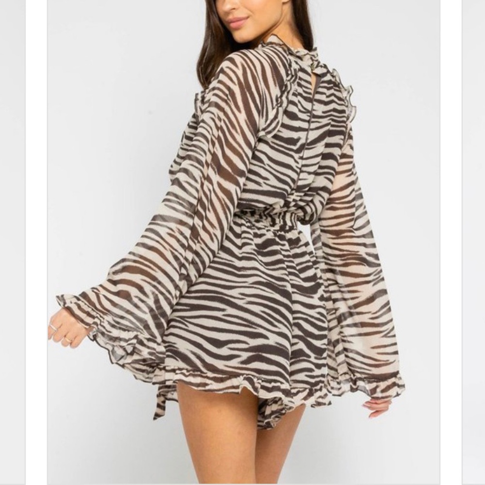 Zebra Romper Medium - image 6